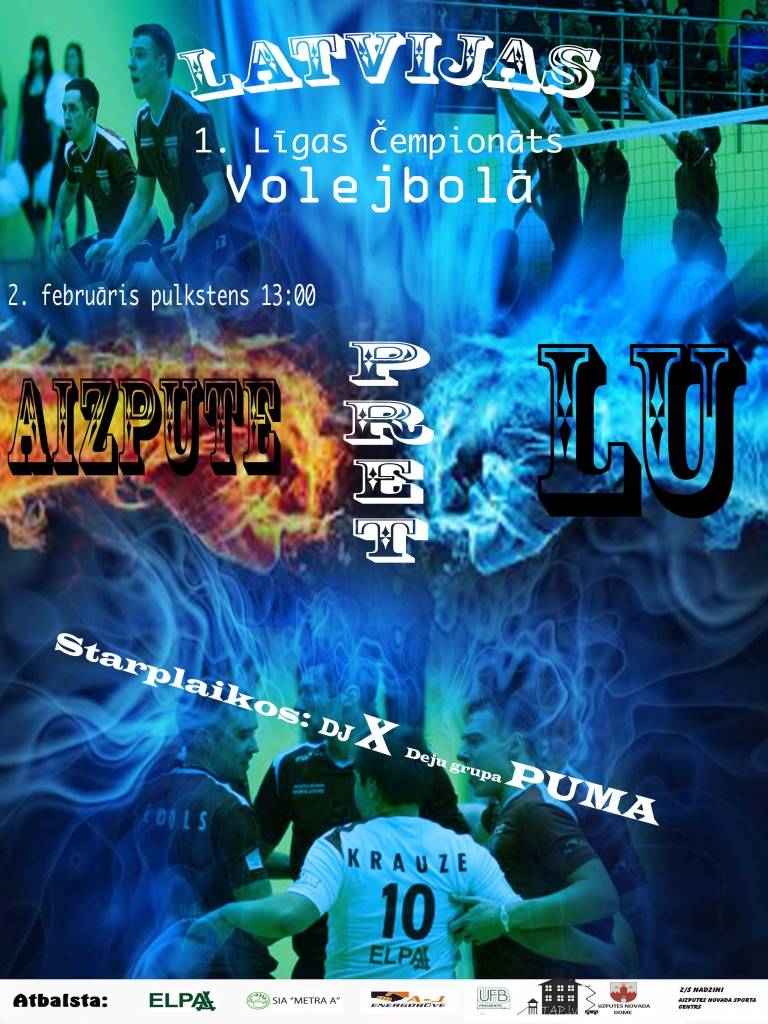 "Aizputei" būs spēle ar "Latvijas Universitāti"