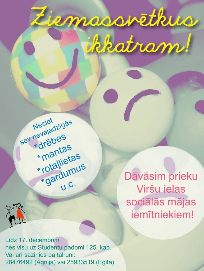 Liepājas Universitātē notiek labdarības akcija "Ziemassvētkus ikkatram"