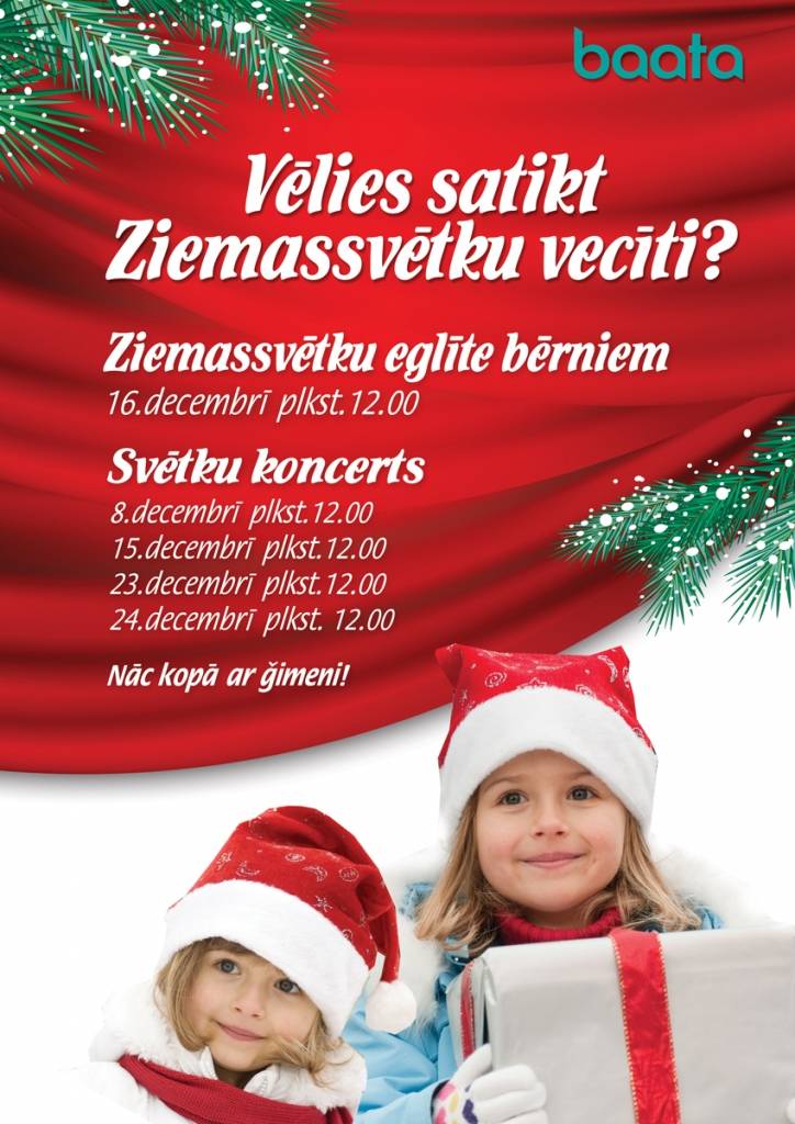 TC "baata" decembrī piedāvās plašu svētku programmu