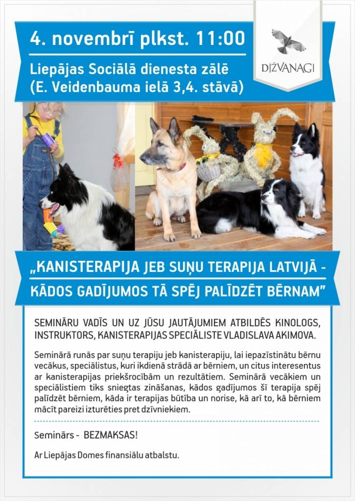 Stāstīs par suņu dziedinošajām spējām 