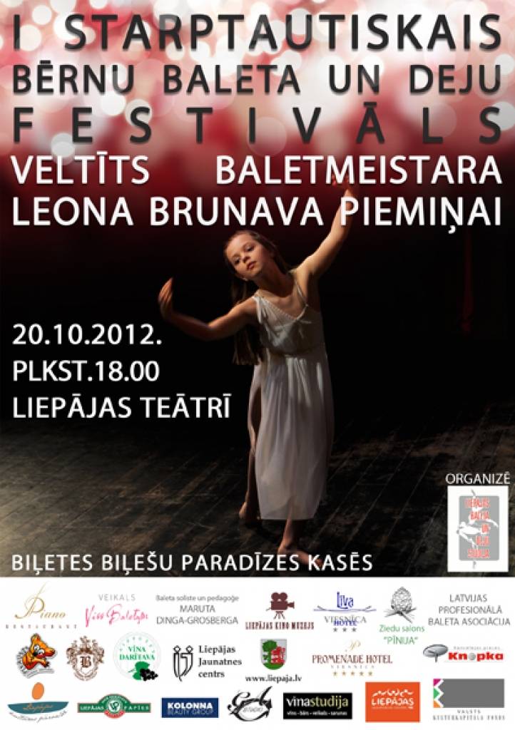 Liepājā notiks I Starptautiskais Bērnu Baleta un Deju Festivāls