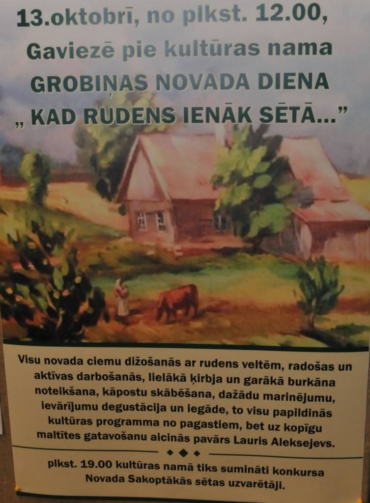 Sestdien aicina uz Grobiņas Novada dienu