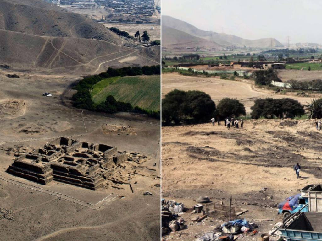 Peru nekustamā īpašuma kompānijas nojauc 4000 gadus senu piramīdu