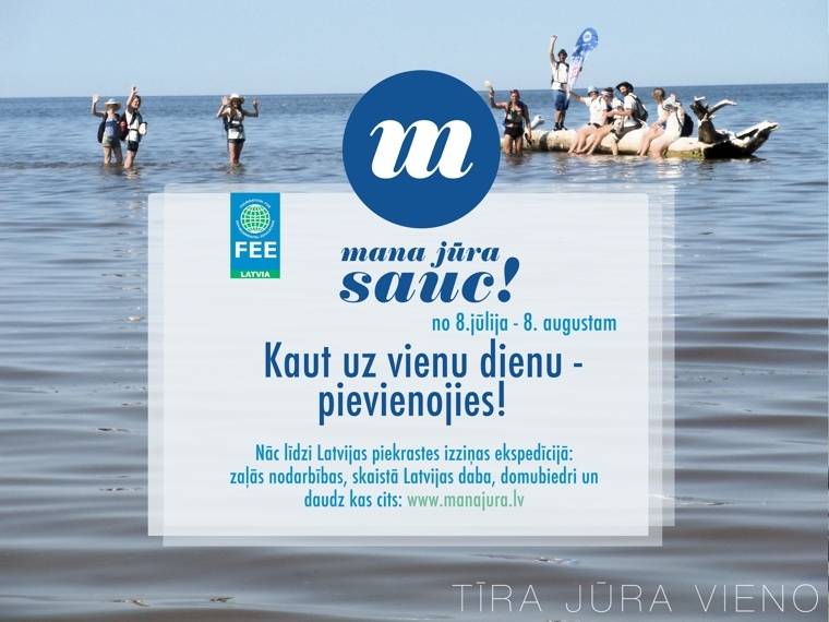 Kampaņas ''Mana jūra'' komanda aicina vasaras piedzīvojumā