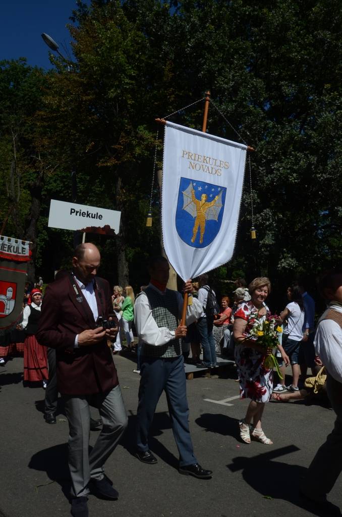 FOTO: Priekules novada kolektīvi XXV Vispārējo latviešu Dziesmu un XV Deju svētku gājienā