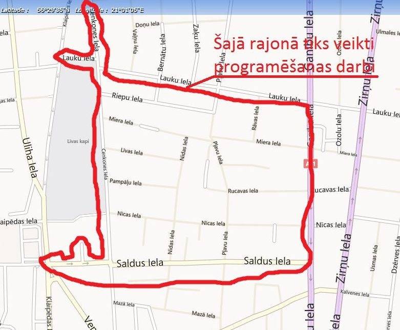 Pārbaudīs jauno apgaismojuma sistēmu Vecliepājas ielās