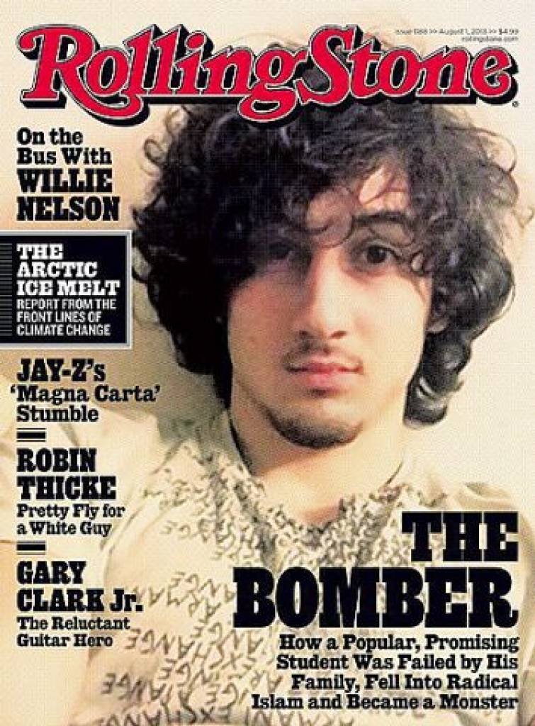 Rolling Stone šokē ar spridzinātāja attēlu uz vāka