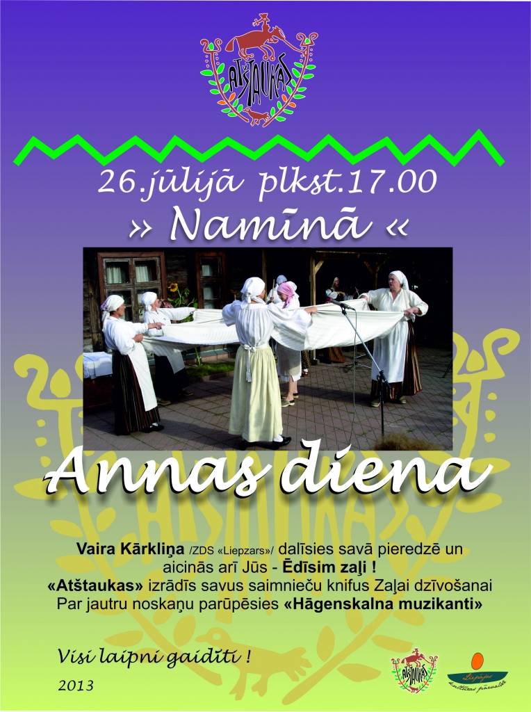 Aicina uz Annas dienas svinībām