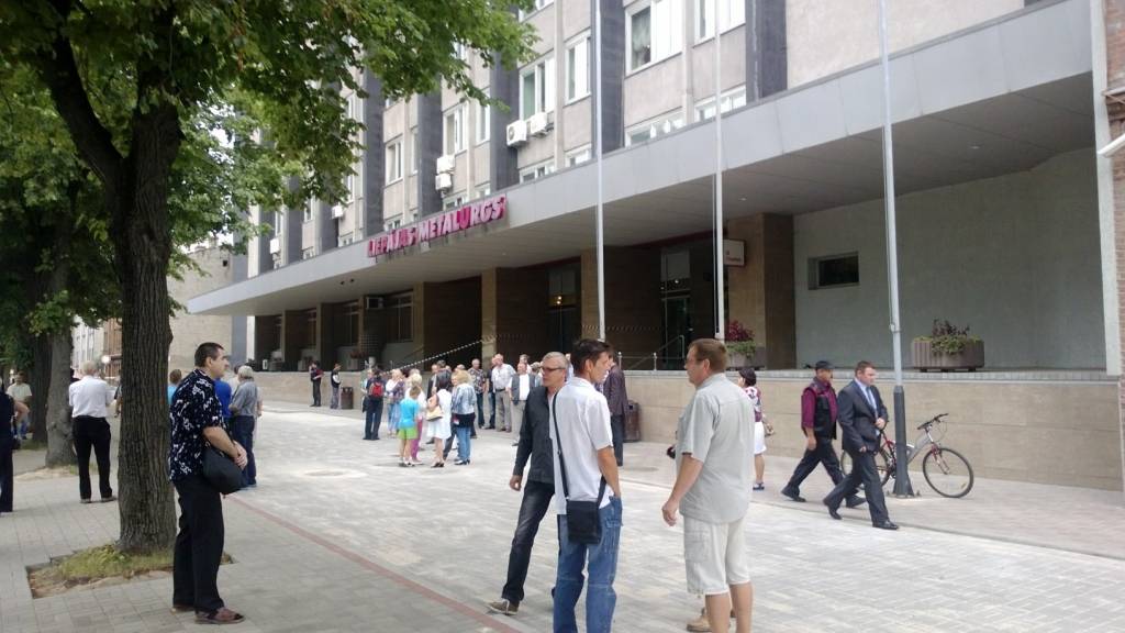 Liepājas metalurga strādnieku mītiņš noritējis mierīgi