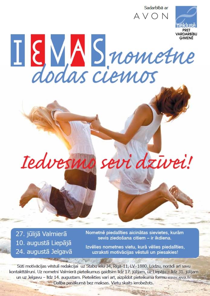 "Ievas nometne dosies ciemos"
