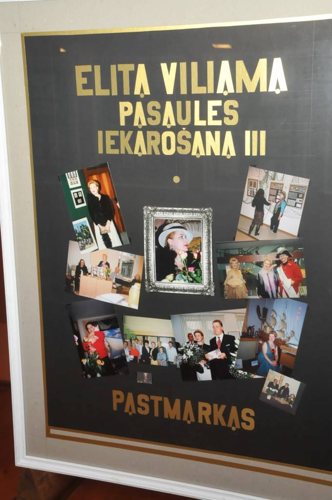 FOTO: Apskatāma Elitas Viliamas pastmarku kolekcijas izstāde