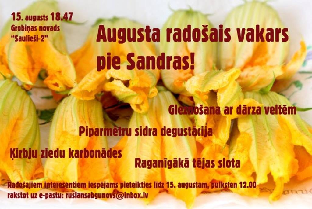 Radošs vakars pie Sandras Vensko