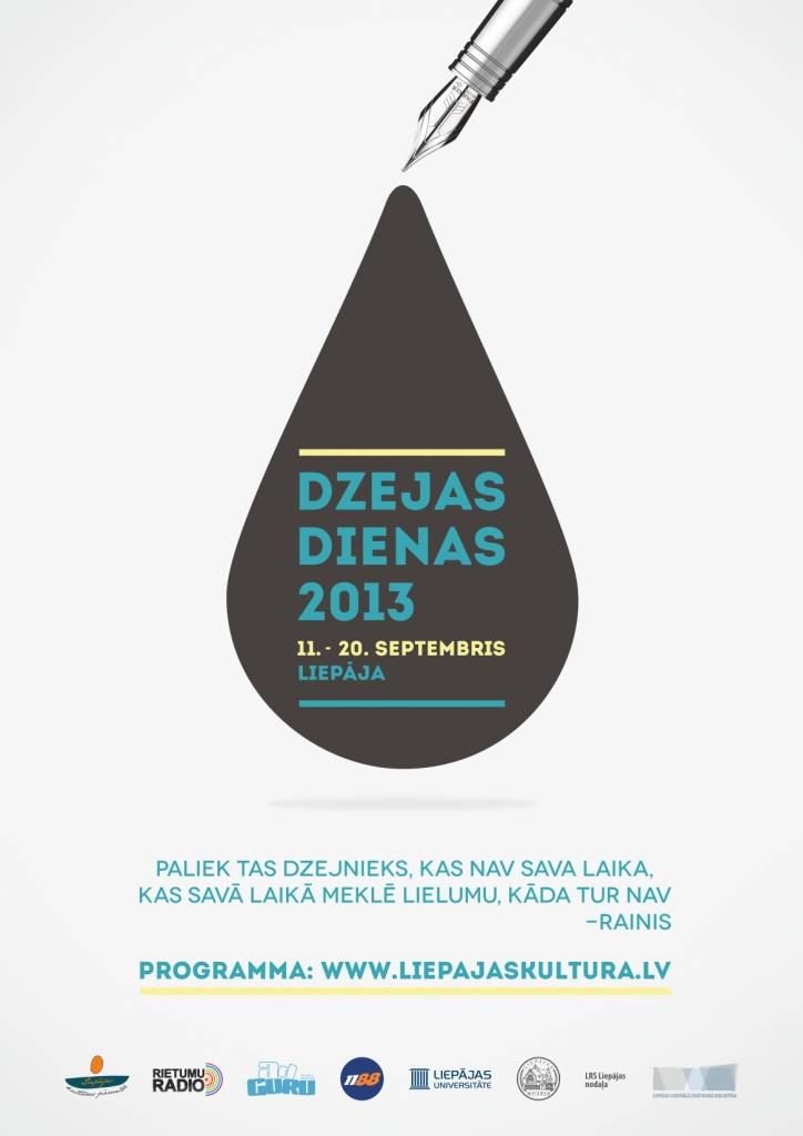 Liepājā Dzejas dienas notiks no 11. līdz 20. septembrim