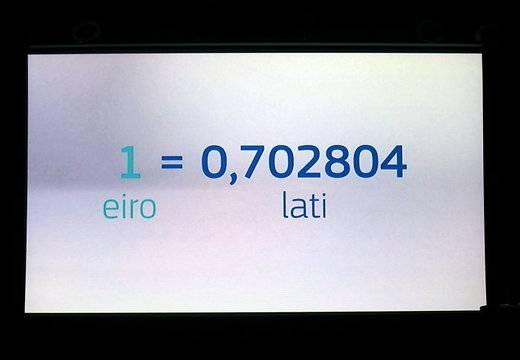 No šodienas cenas jānorāda gan latos, gan eiro