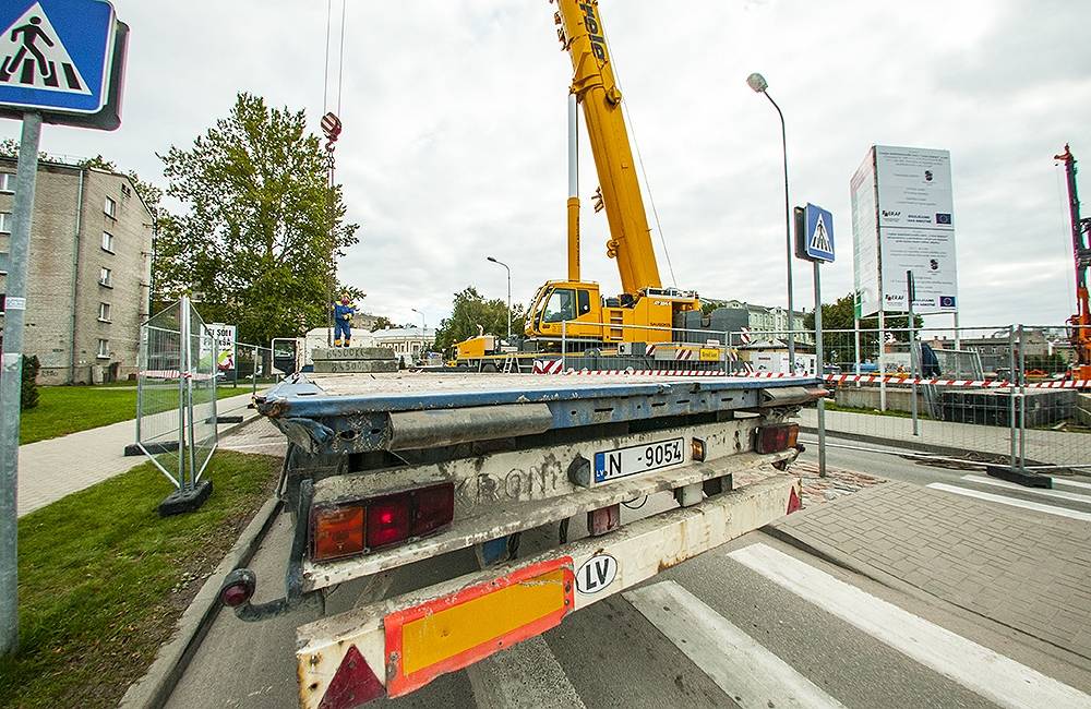 FOTO: "Lielā dzintara" būvlaukumā