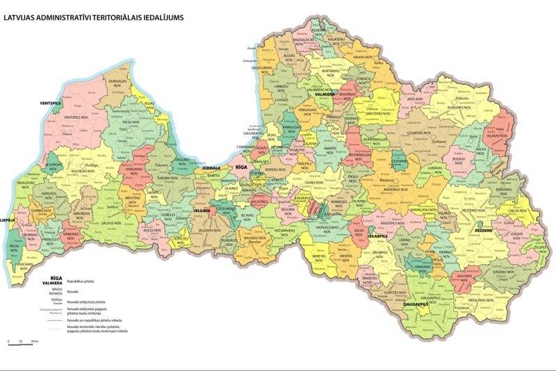 Cer saprecināt novadus