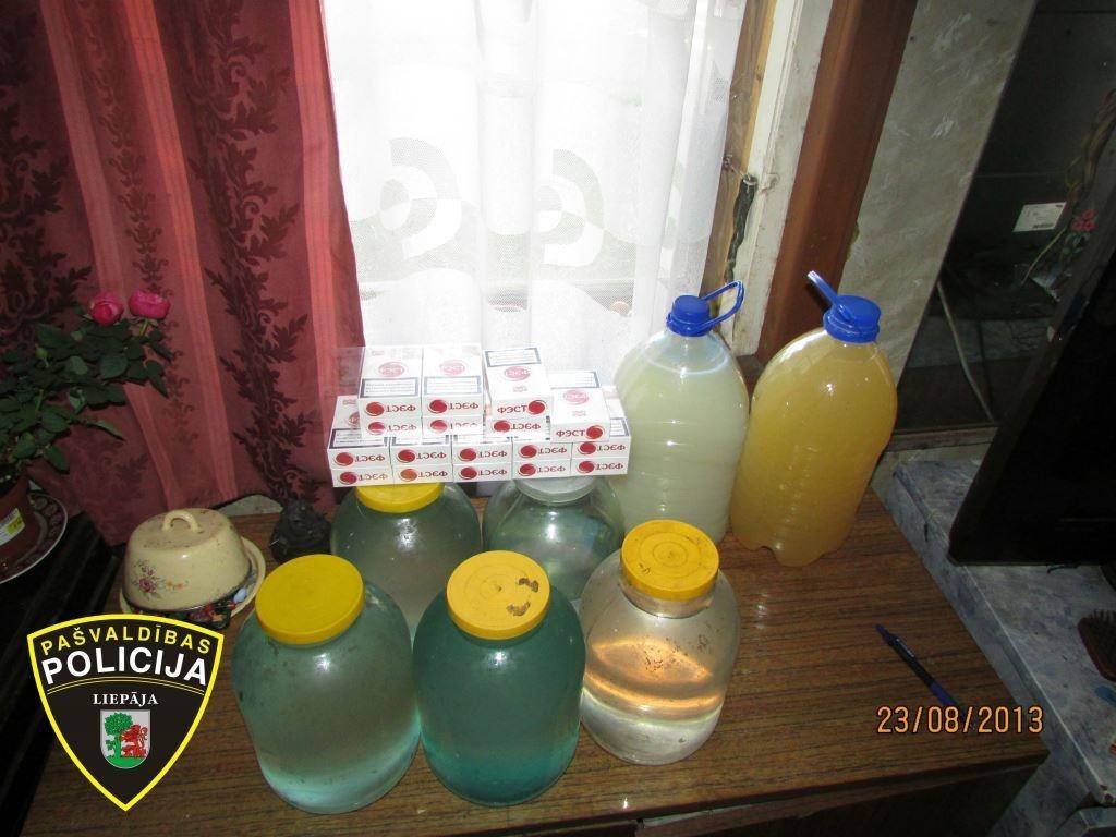 Pašvaldības policija trīs mēnešu laikā konfiscējusi gandrīz 300 litru nelegālā alkohola