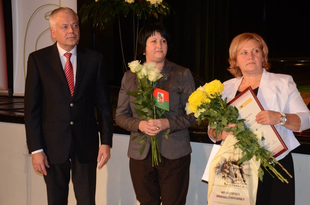 FOTO: Liepāju un Iecavas novadu sumina konkursā "Eiropas Gada pašvaldība 2013"