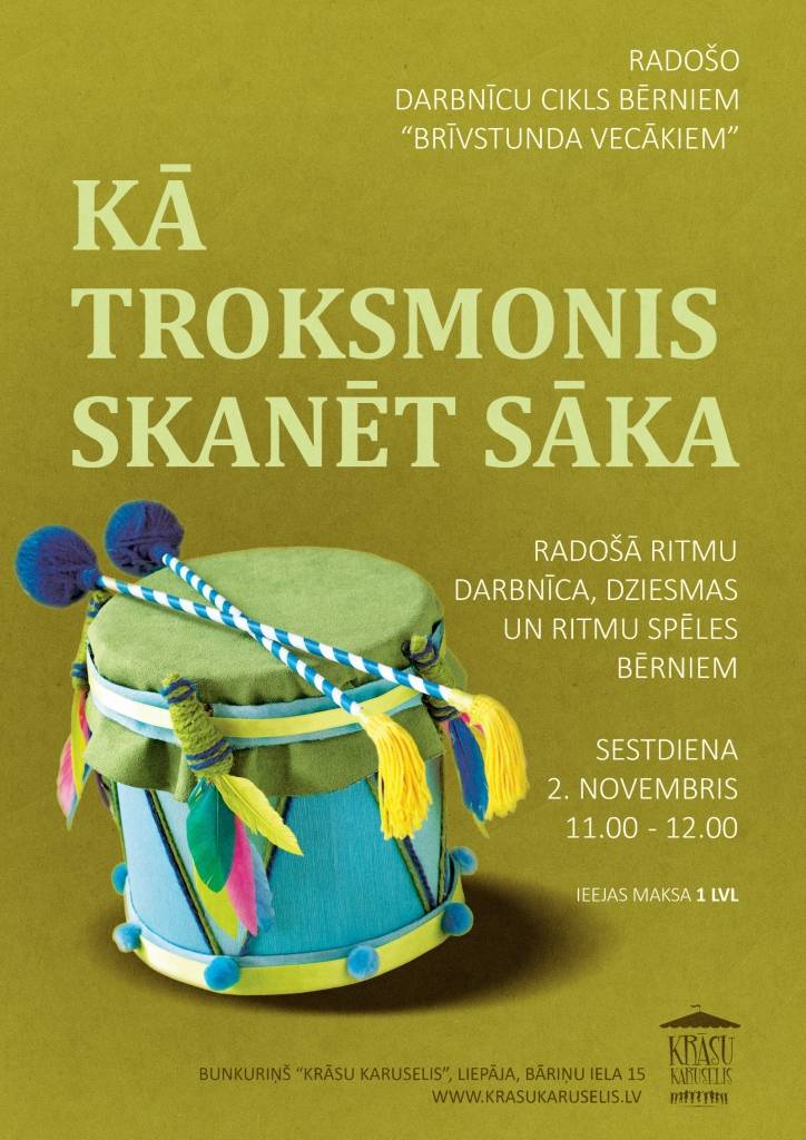 Liepājā sāksies radošo darbnīcu cikls bērniem "Brīvstunda vecākiem"