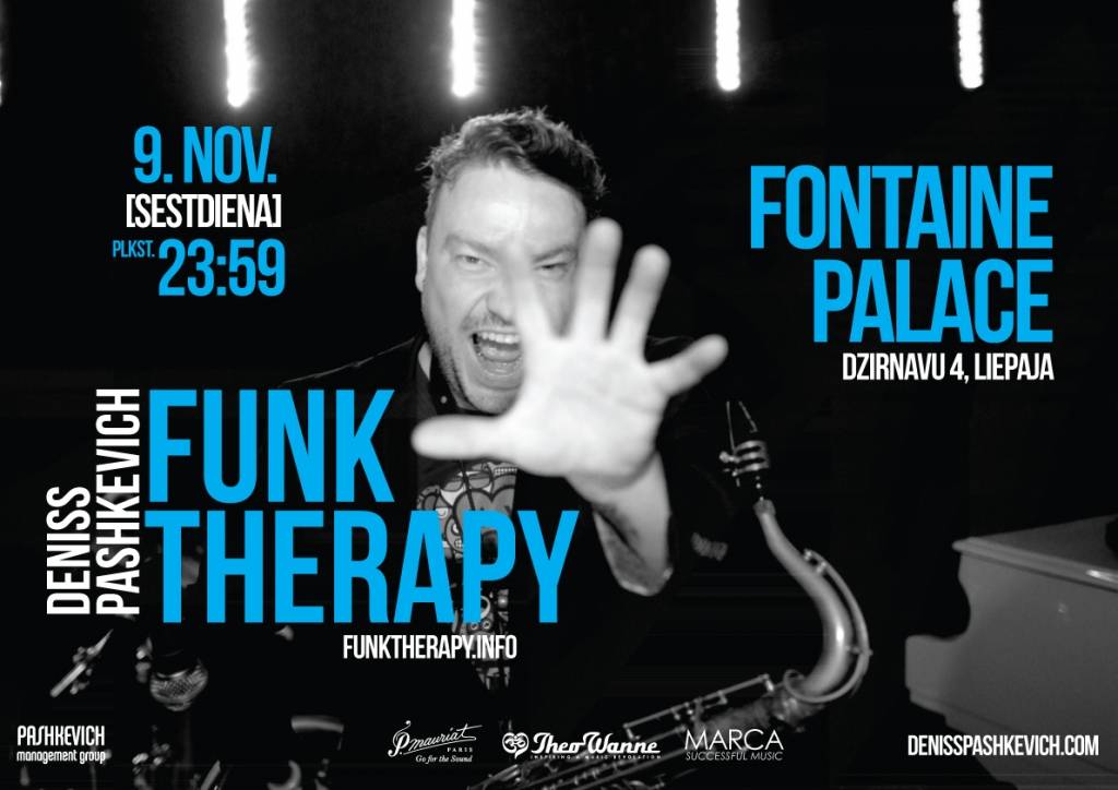 Būs Denisa Paškeviča grupas "Funk Therapy" koncerts