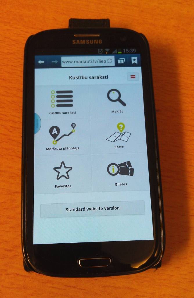 Liepājas sabiedriskā transporta kustības saraksti tagad arī mobilajos tālruņos