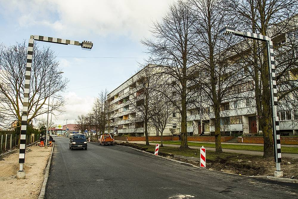 FOTO: Pārmaiņas Liepājas tranzītielās