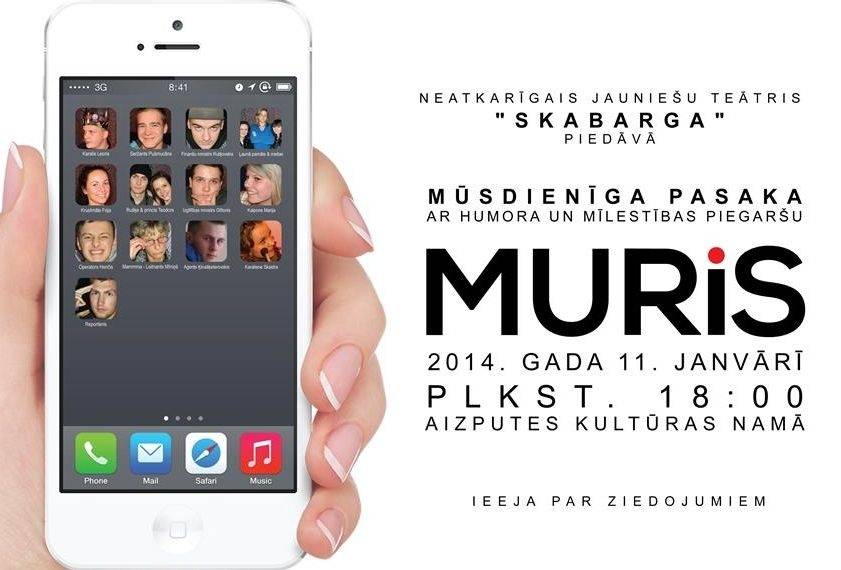 Aizputē Neatkarīgais Jauniešu teātris "Skabarga" rādīs izrādi "Muris"