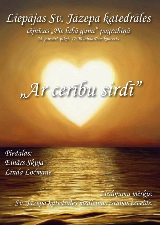 Notiks labdarības koncerts "Ar cerību sirdī" 