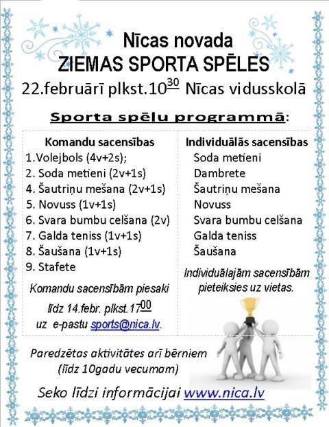 Nīcā gatavojas sporta spēlēm