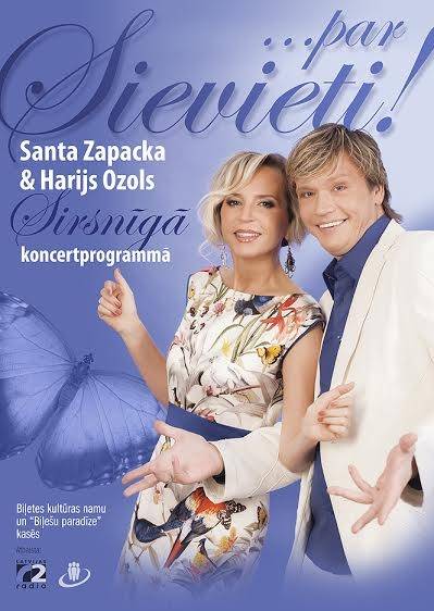 Liepājā uzstāsies Santa Zapacka un Harijs Ozols