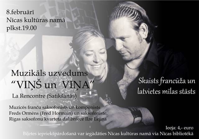 Sniegs muzikālu uzvedumu Nīcas kultūras namā