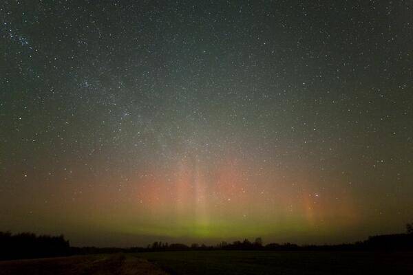 Pagājušajā naktī Latvijā novērota ziemeļblāzma