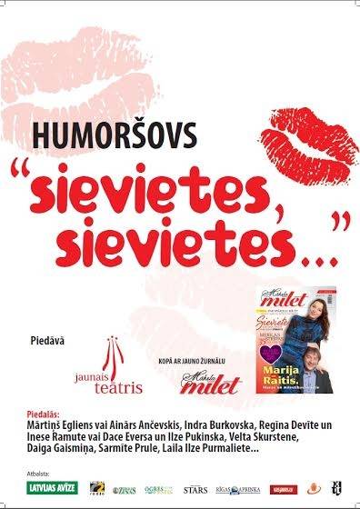 Liepājas Latviešu biedrības namā notiks humoršovs "Sievietes, sievietes…"