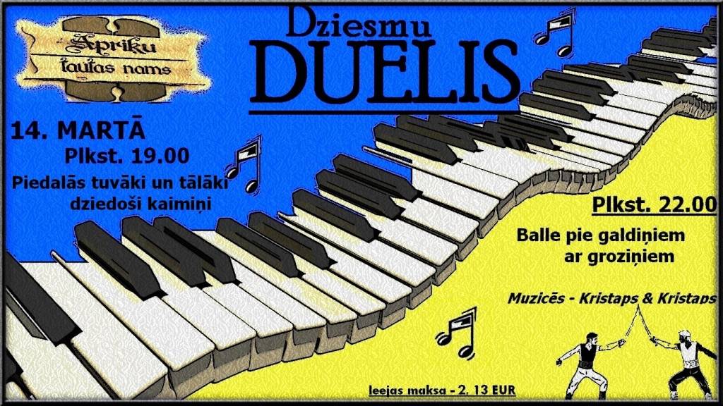 Apriķos būs "Dziesmu duelis"