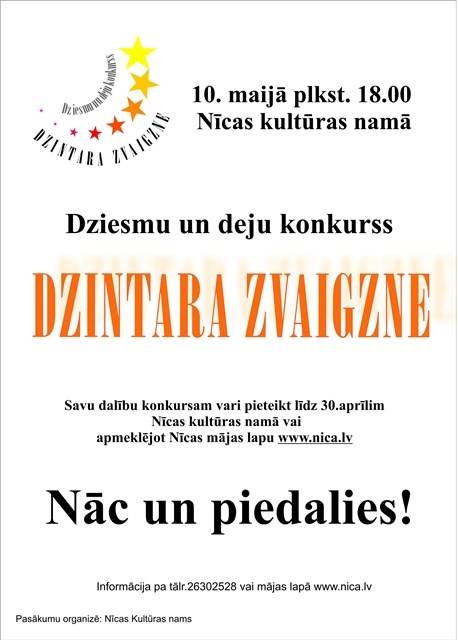 Nīcā notiks jau par tradīciju kļuvušais konkurss "Dzintara zvaigzne"