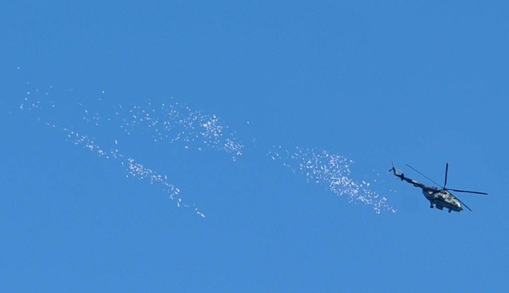 papildināts (18:26) - Kramatorskas lidostā eksplodējis Ukrainas helikopters