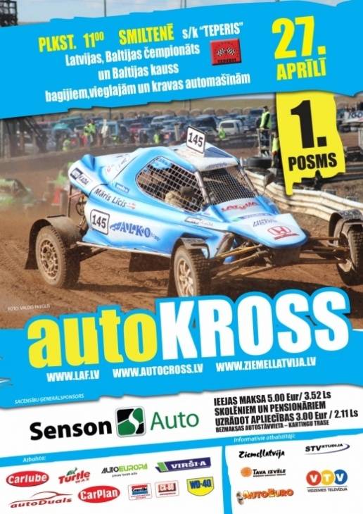 Autosportisti kaujinieciski atklās sezonu Smiltenē