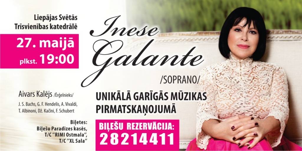 Ineses Galantes koncerts Liepājā
