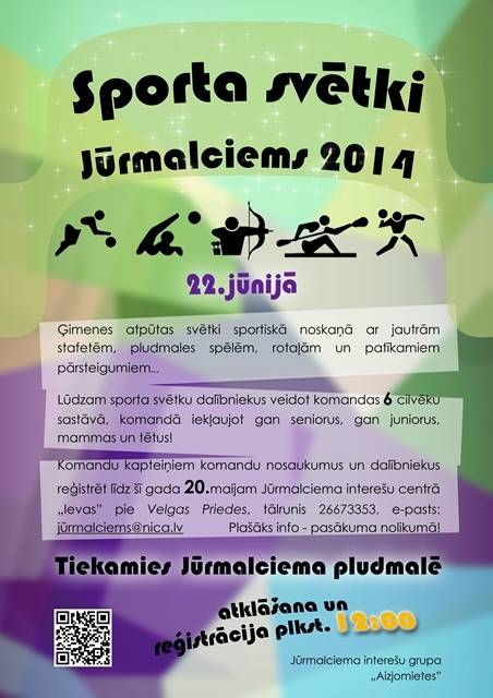 Jūrmalciemā rīkos Sporta svētkus