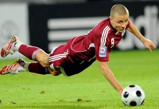 Latvijas futbola izlase Liepājā Verpakovska atvadu spēlē aizvada Baltijas kausa pusfināla cīņu pret Igauniju
