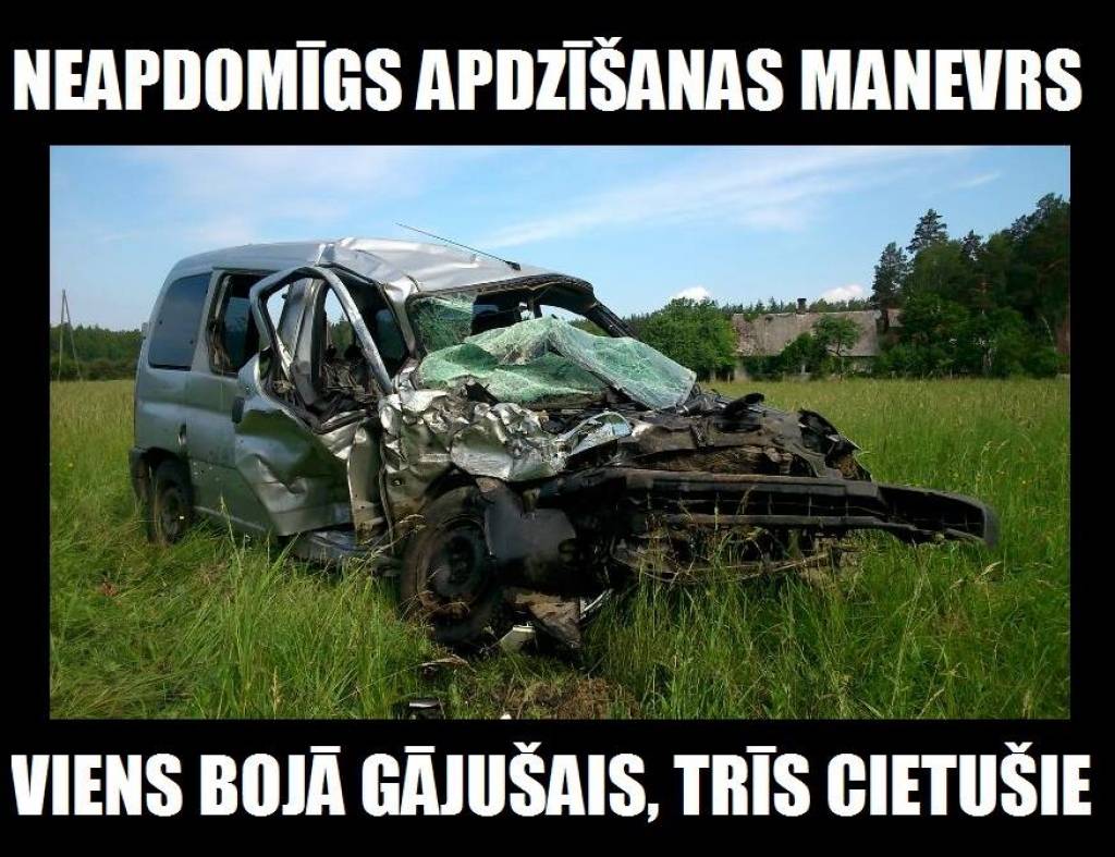 Dēla pārgalvība uz ceļa maksā tēva dzīvību
