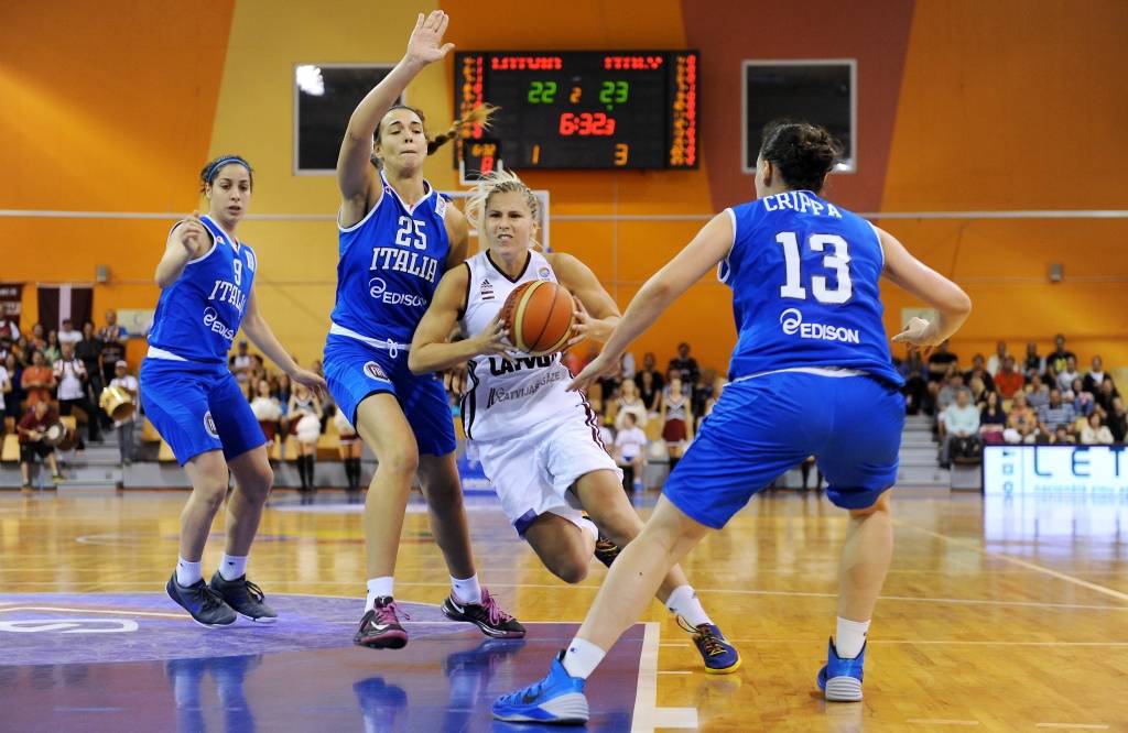 Latvijas basketbolistes EČ atlasi noslēdz ar zaudējumu Itālijai
