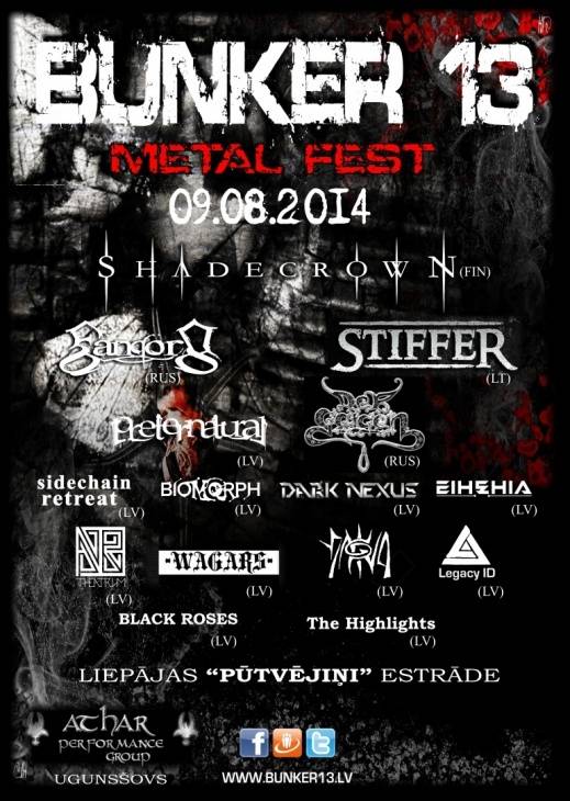 Metālmūzikas festivāls "Bunker 13" šogad pulcēs grupas no vairākām valstīm
