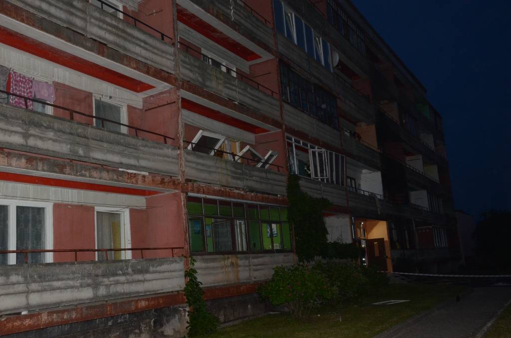 FOTO: Gāzes eksplozija Vānes ielā