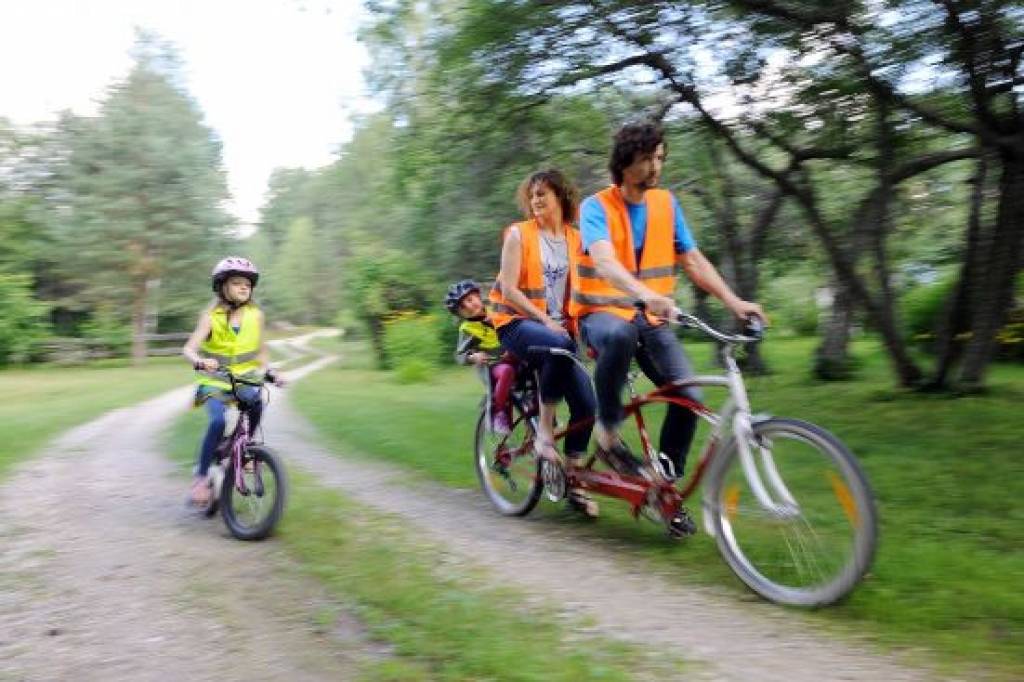 Velobraucienā kopā ar bērnu