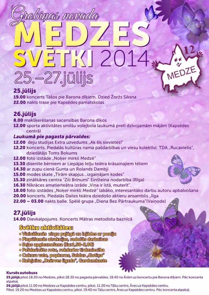 Medzes pagasta svētki 2014