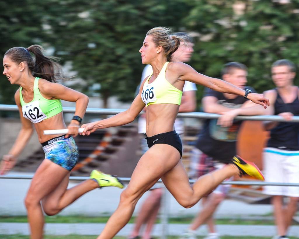 FOTO: Latvijas labākie vieglatlēti Ogrē dala valsts čempionu titulus
