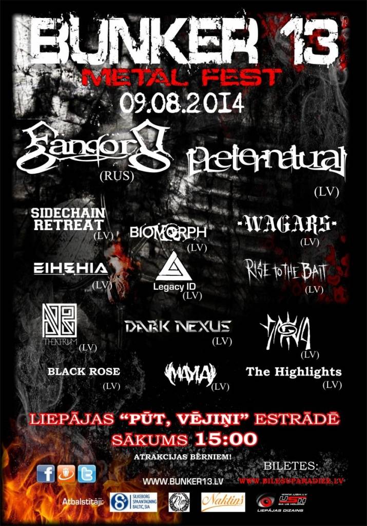 Metālmūzikas festivālā "Bunker 13" notikušas izmaiņas programmā