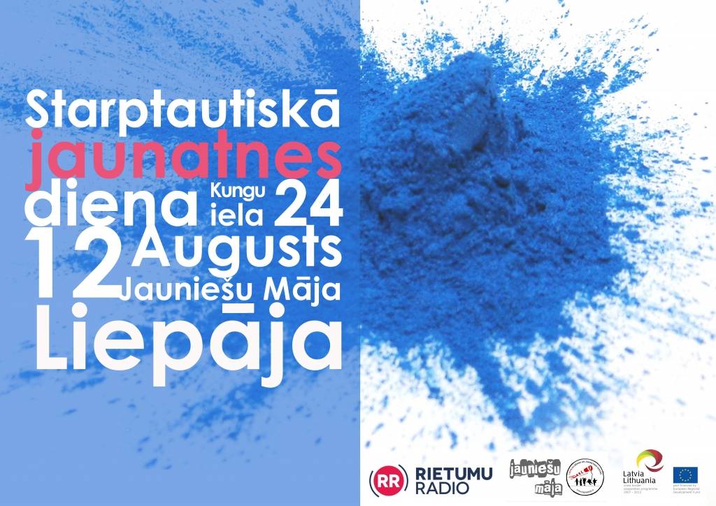 Jauniešu māja 12. augustā aicina uz Starptautiskās Jaunatnes dienas svinībām