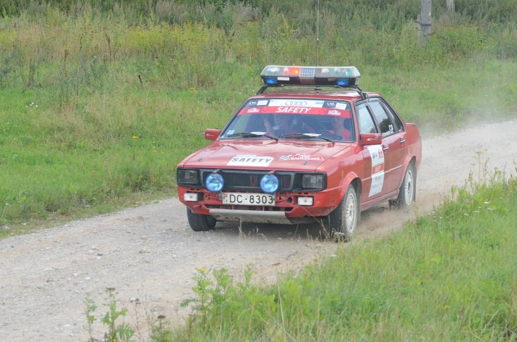 FOTO: Igaunis Sīms Plangi uzvar rallija "Kurzeme 2014" testa ātrumposmā